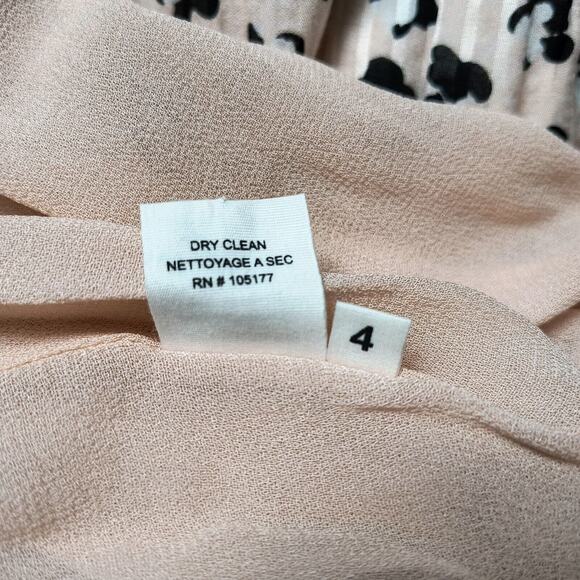 Ulla Johnson Fantine Dress Blush Pink Long Sleeve Floral Peasant Midi Size 4 - Picture 9 of 10